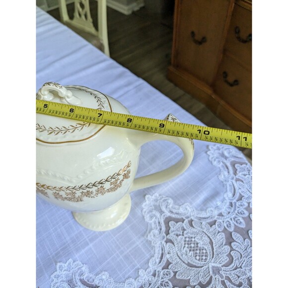Stetson STT1 American Beauty Laurel VTG 22K Gold CoffeePot Porcelain Cottagecore - Picture 10 of 10